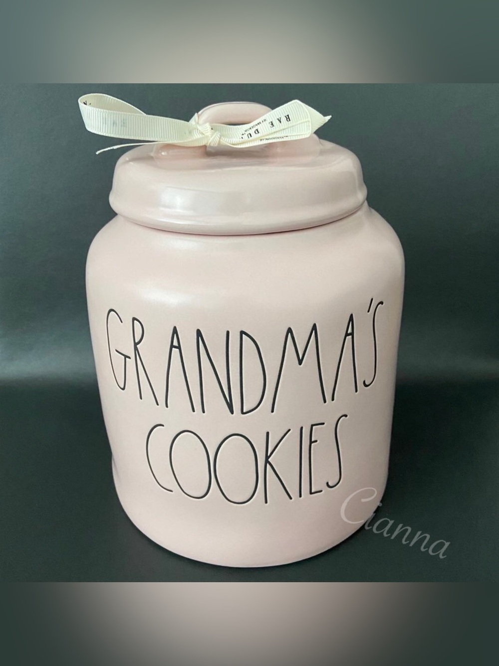 Rae Dunn Pink Grandma’s Cookies Canister
